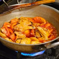 Pollo en Fricasé